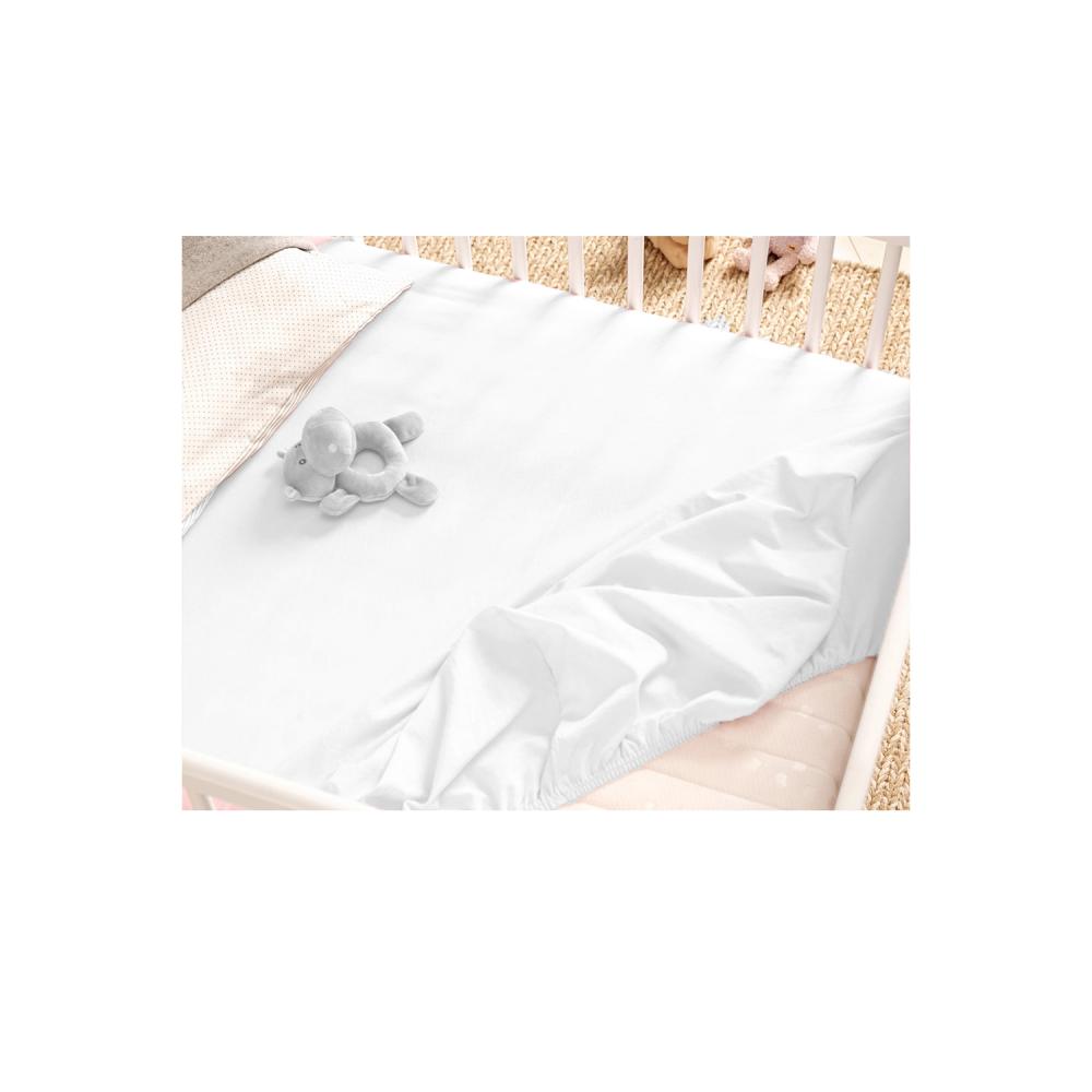 Cearceaf Bumbac BabyJem White