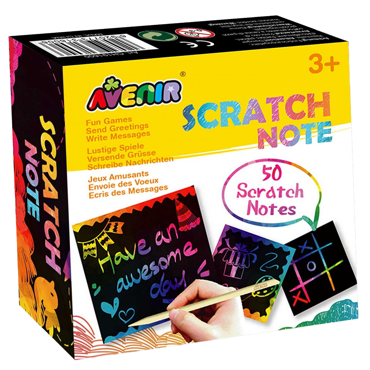 Set Razuit Avenir Scratch Notes - 50 Cartonase Creative
