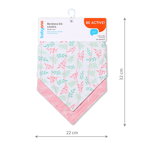 Set 2 Bavete Babyono Bandana Frunze - imagine 2