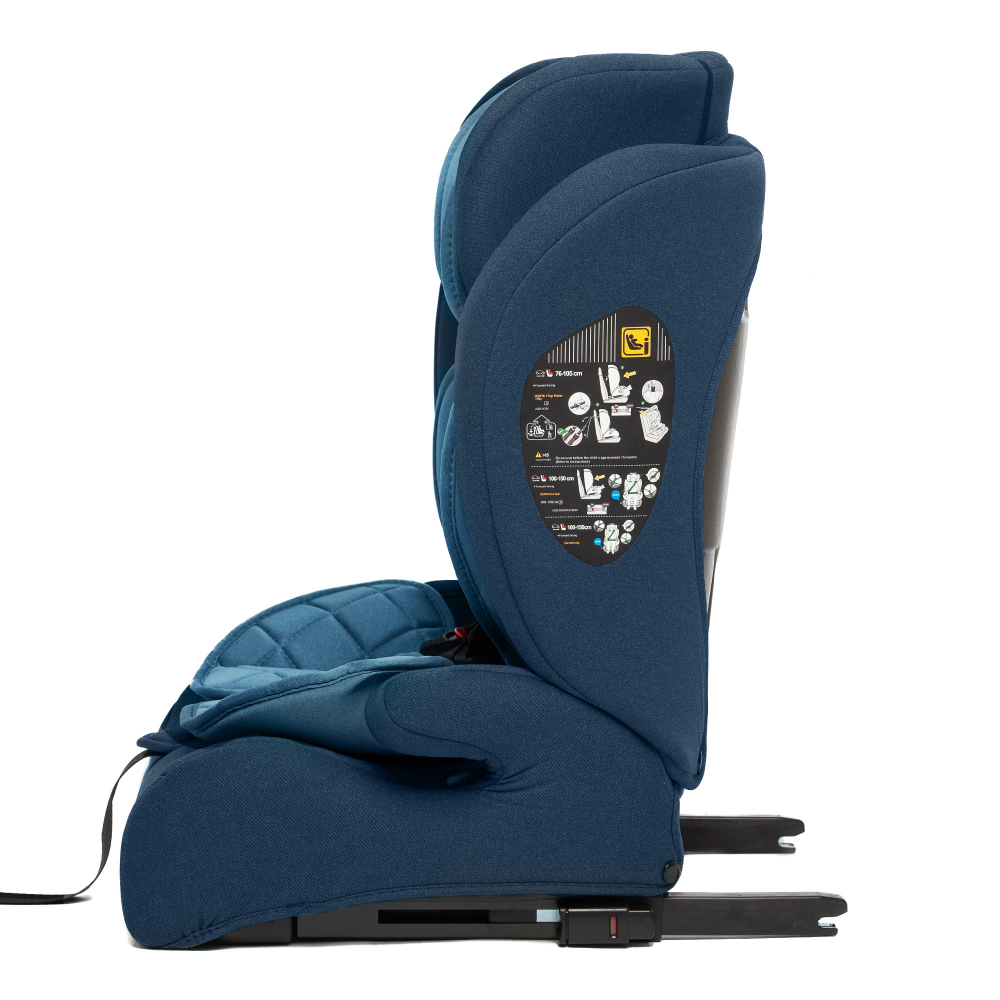 Scaun Auto Juju Pro Rider i-Size cu ISOFIX, Albastru - imagine 2