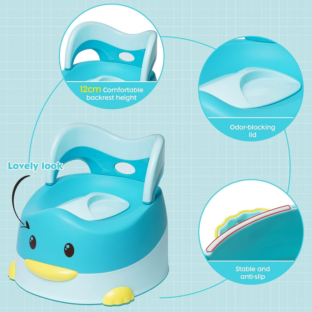 Olita Little Mom Duck Blue Ergonomică cu Scaun 1 An+ - imagine 4