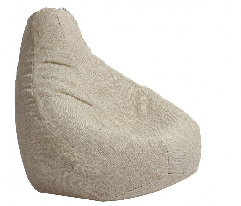 Fotoliu Pufrelax Hobbit Beige, Husă Detasabilă - imagine 3