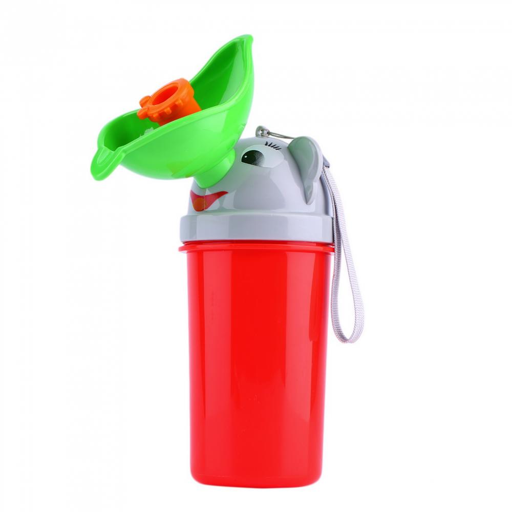 Pisoar Little Mom Red, Portabil cu Sistem Anticurgere - imagine 12
