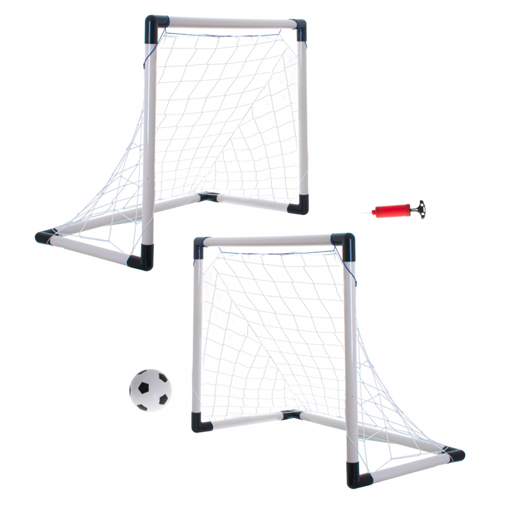 Poartă Fotbal Ikonka 2 în 1 cu Minge și Pompa - imagine 3