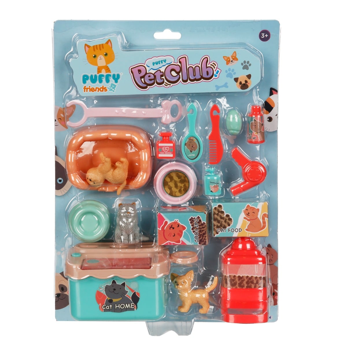 Set Figurine Puffy Friends Pet Club