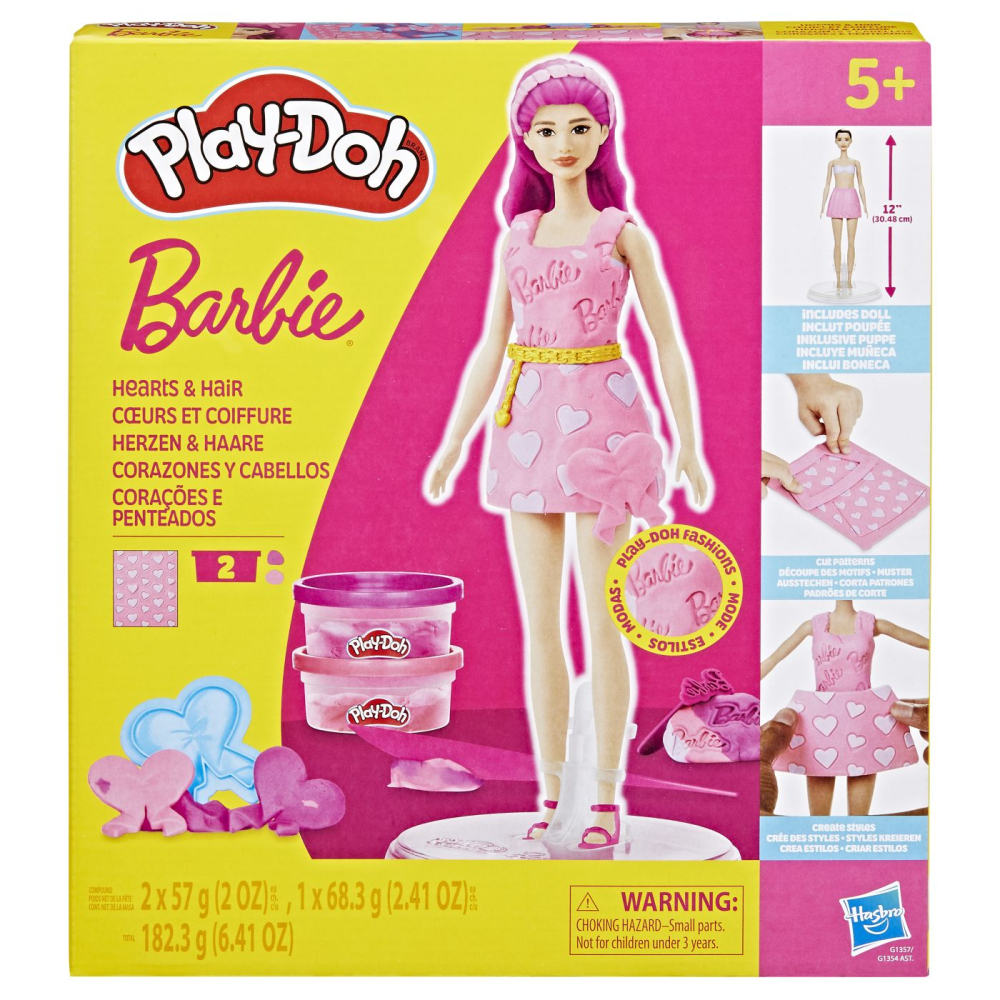 Play-Doh Barbie Set Stilizare Inimioare | Hasbro