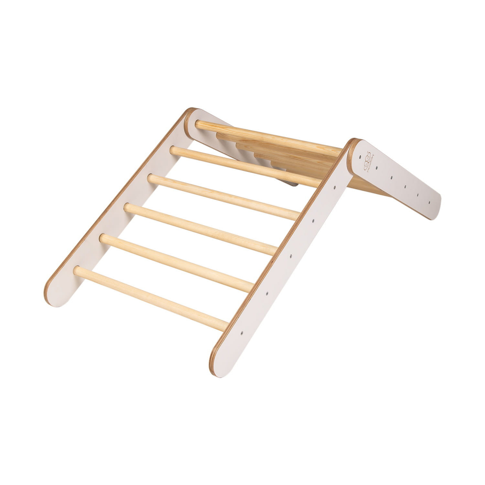 Scara Pikler Montessori MeowBaby Alb - imagine 2