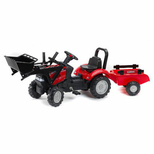 Tractor Falk cu remorcă și cupă, pedale