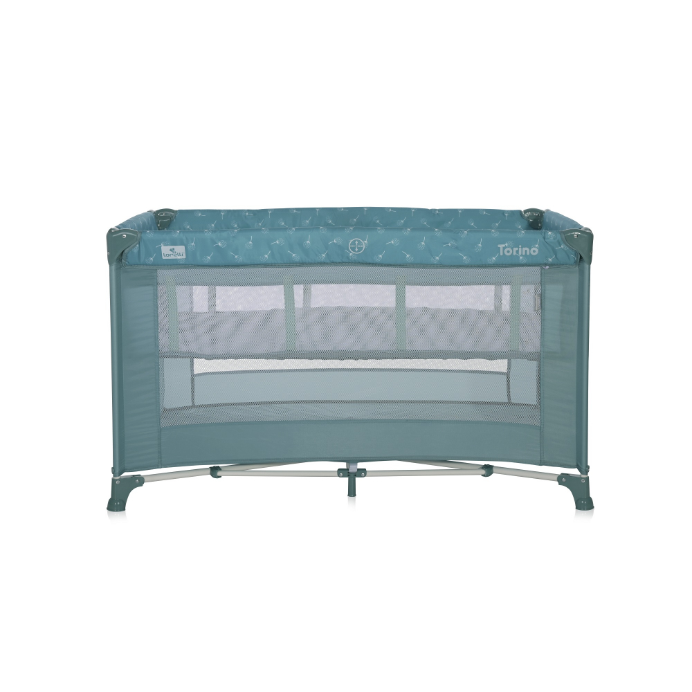 Patut Lorelli Torino Arctic Floral Pliabil cu 2 Nivele