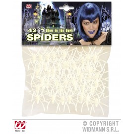 Set Paianjeni Fosforescenti Decor Halloween Widmann