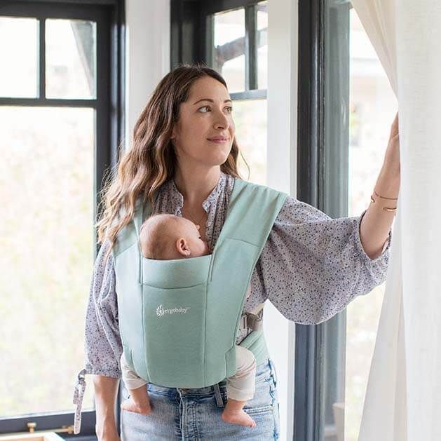 Marsupiu Ergobaby Embrace Jade, Moale și Ergonomic - imagine 2