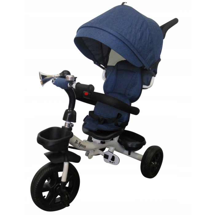 Tricicleta R-Sport T4 3in1, Scaun Reversibil, Albastru