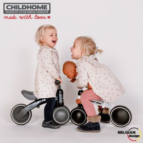 Bicicletă Echilibru Childhome Gri | 18-36 Luni - imagine 4
