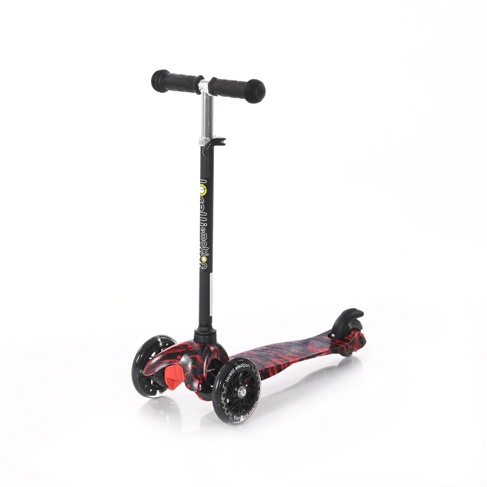 Trotineta Lorelli Mini Red Fire 3 roti LED Pliabila - imagine 4