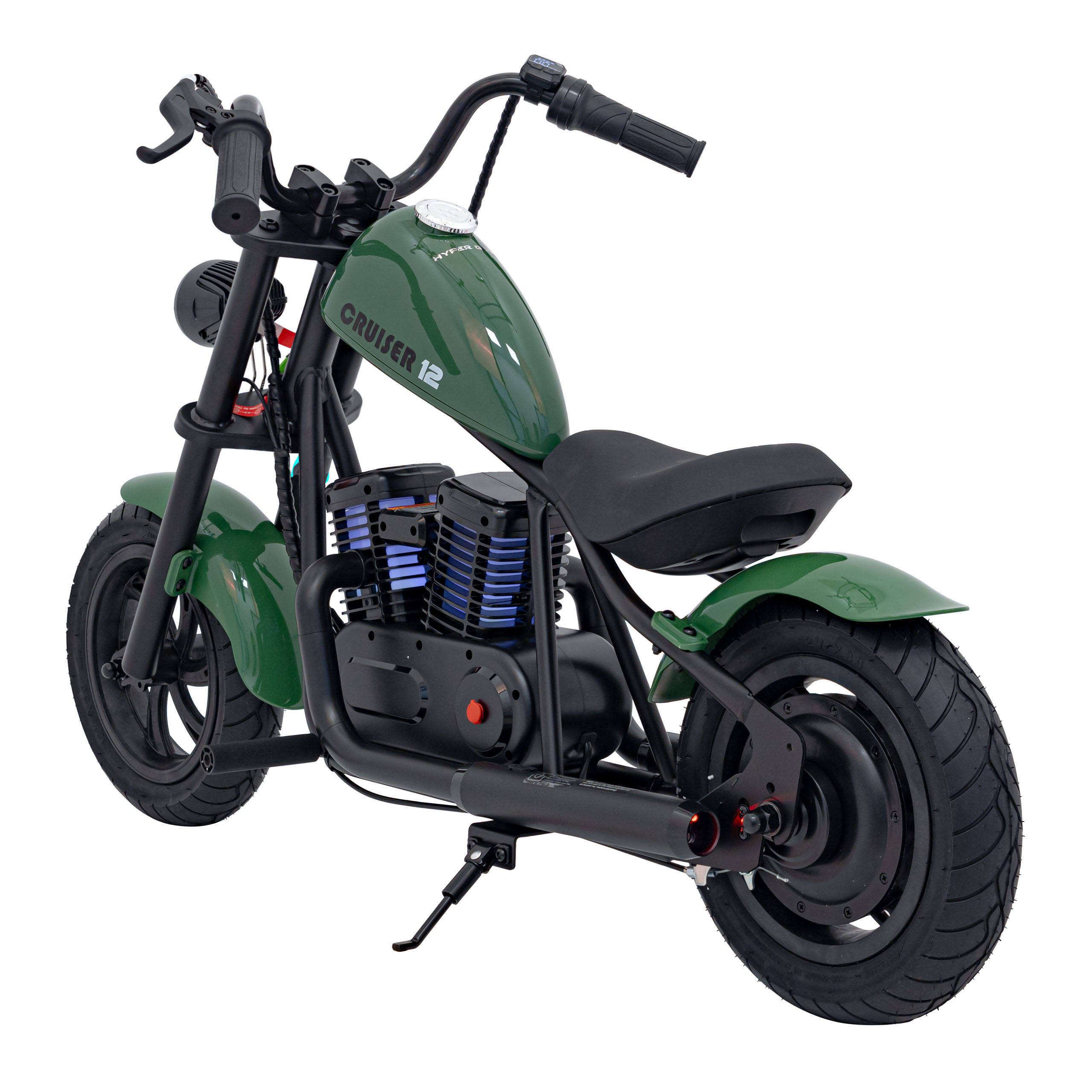 Motocicleta Electrica Copii CRUISER 12 Verde - imagine 9