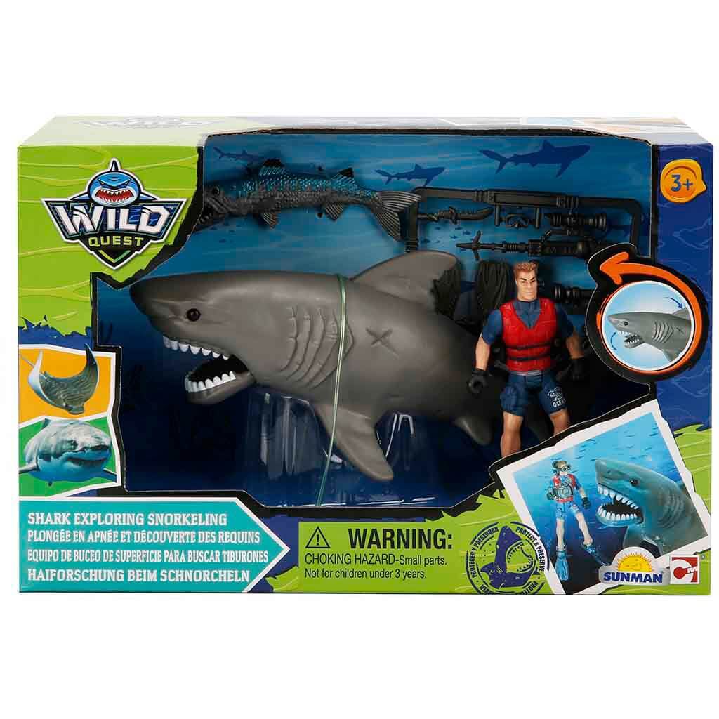 Set Figurine Wild Quest: Rechin și Scafandru
