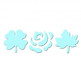 Aparat Embosare Trifoi Folia Paper - Set 3 Buc - imagine 3