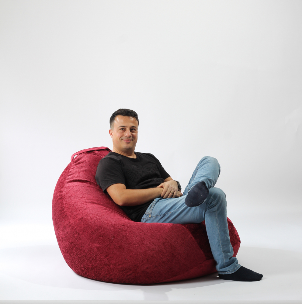 Fotoliu Pufrelax Nirvana Gigant Cherry - imagine 2