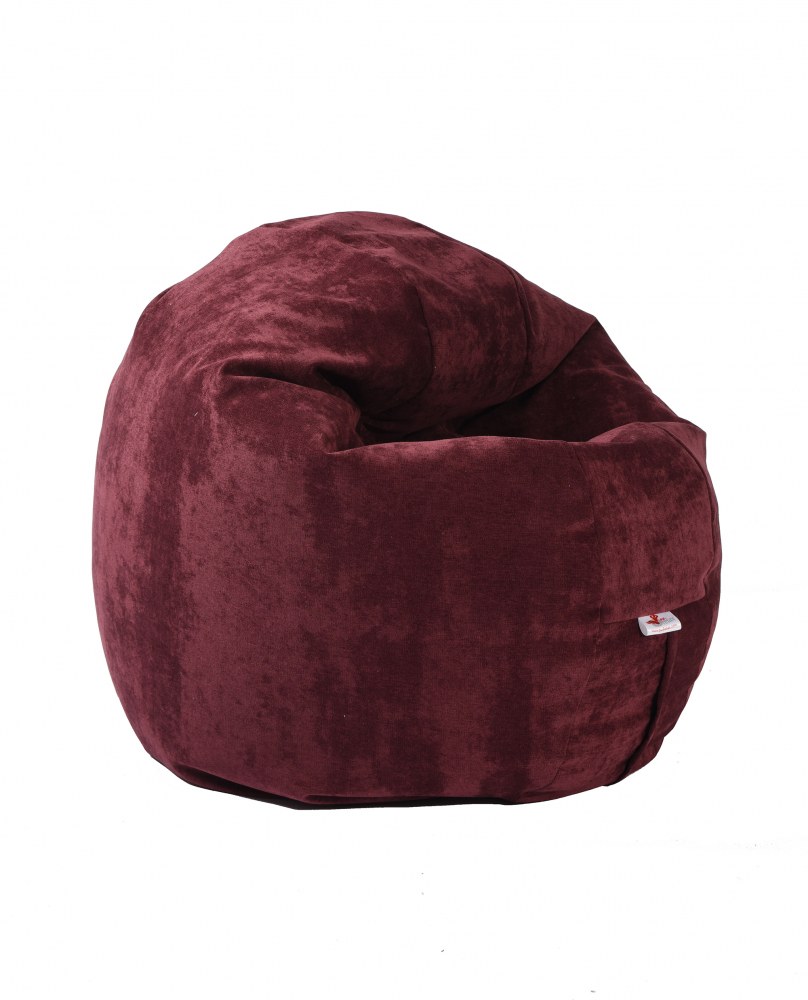 Fotoliu Pufrelax Velvet Marsala, Husă Detașabilă - imagine 3
