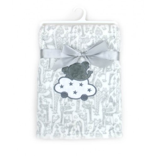 Paturica Fleece Elefantel Gri | Mother's Choice - imagine 3