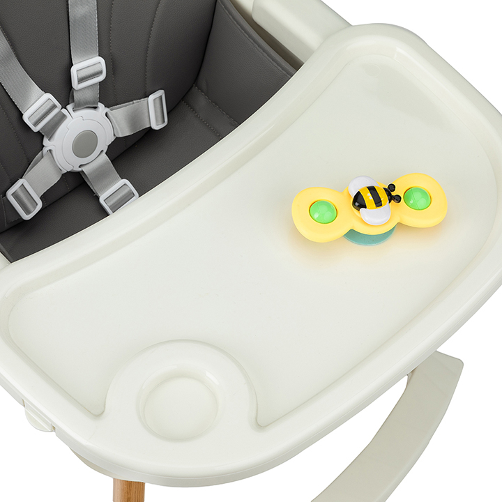 Scaun Masa Momi Reki Gri, Piele Ecologica - imagine 5