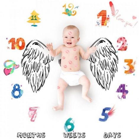 Paturica Milestone Inima Drool | Evoluție Bebe