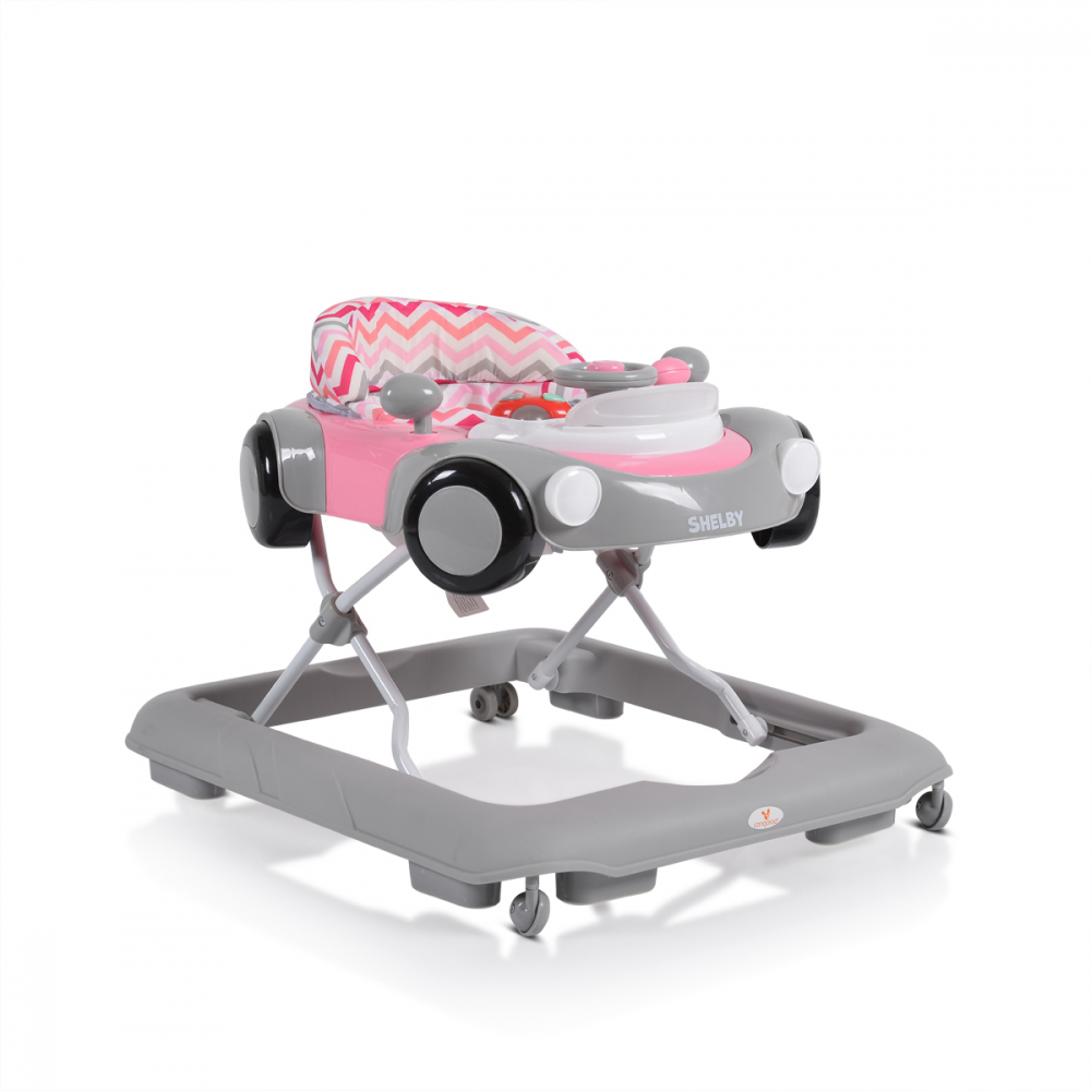 Premergator Cangaroo Shelby Pink, cu jucarie muzicala - imagine 2