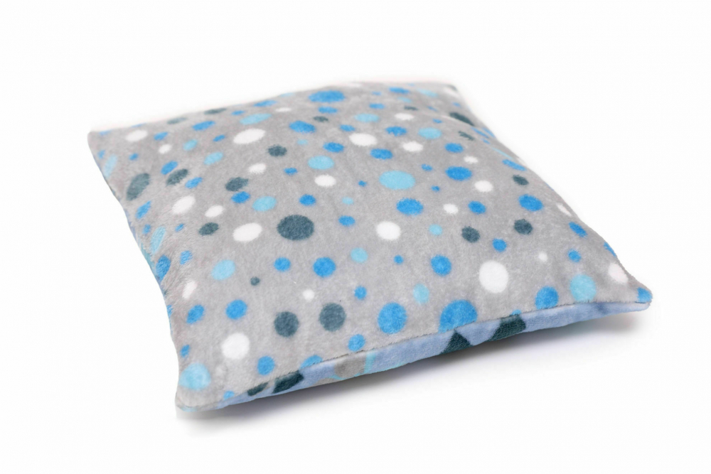 Perna Pufoasa Albastru cu Fundite Kids Decor 37x37 cm - imagine 2