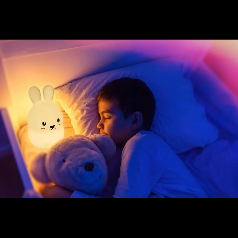 Lampa Veghe Iepuras Nicekids LED 9 Culori - imagine 6