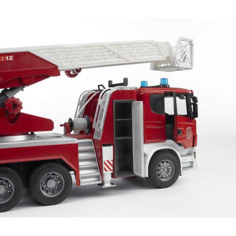 Camion Pompieri Scania Bruder cu Scara și Apă - imagine 3
