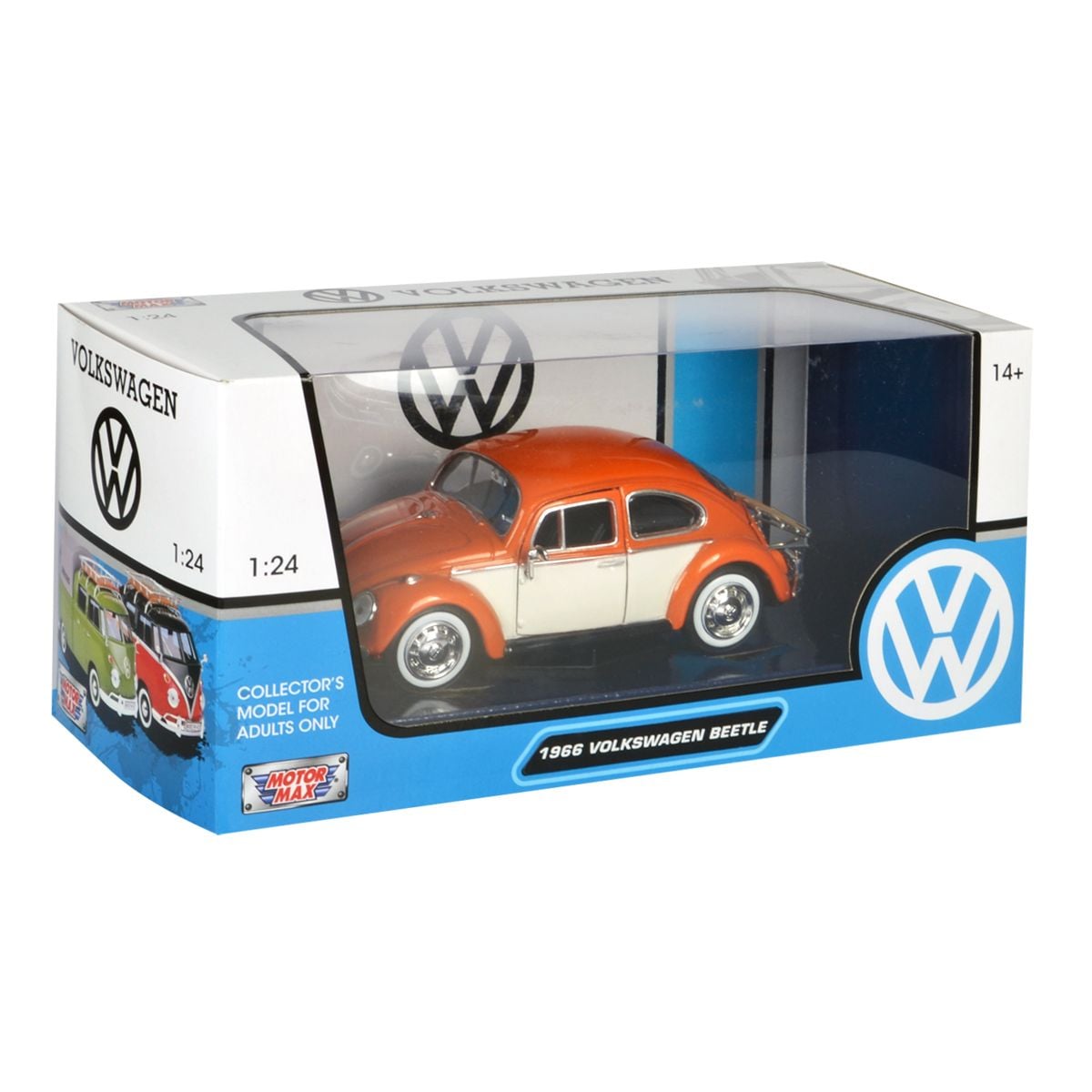 Motormax VW Beetle 1966 1:24 Portocaliu