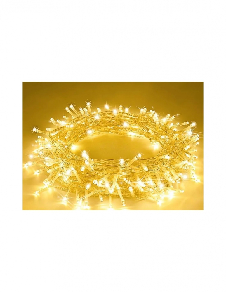 Instalatie Craciun LED Gimihome Alb Cald 8m