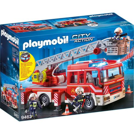 Masina Pompieri Playmobil PM9463 cu Scara si Lumini
