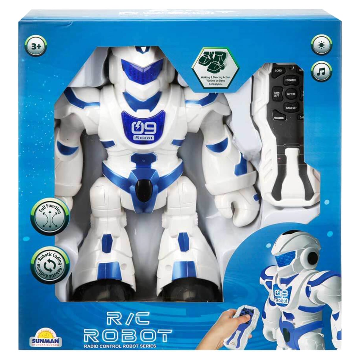 Robot Interactiv Sunman cu Telecomanda și Programare