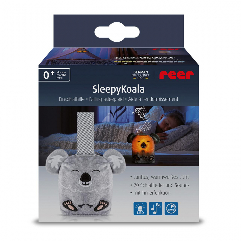 Jucărie Reer Sleepy Koala, lumină veghe și muzică