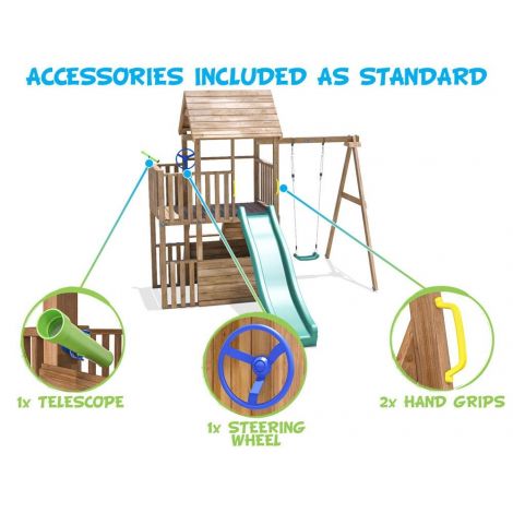 BalconyFort™ Single Swing - Spațiu Joacă Dunster House - imagine 5