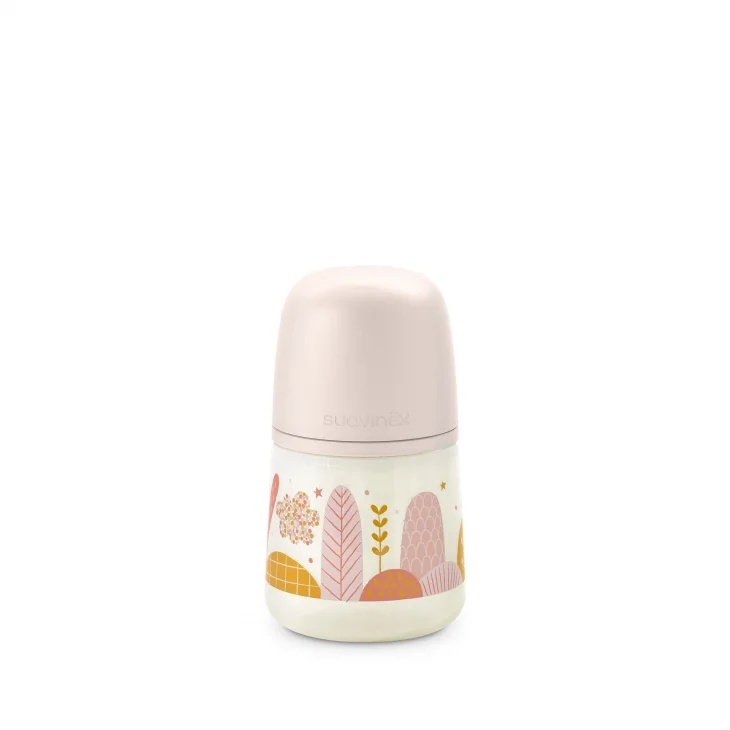 Biberon Suavinex Dreams 150ml, debit lent, roz - imagine 2