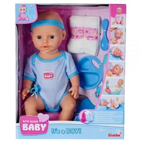 Păpușă Simba Baby Doll 43cm Accesorii Albastru - imagine 11