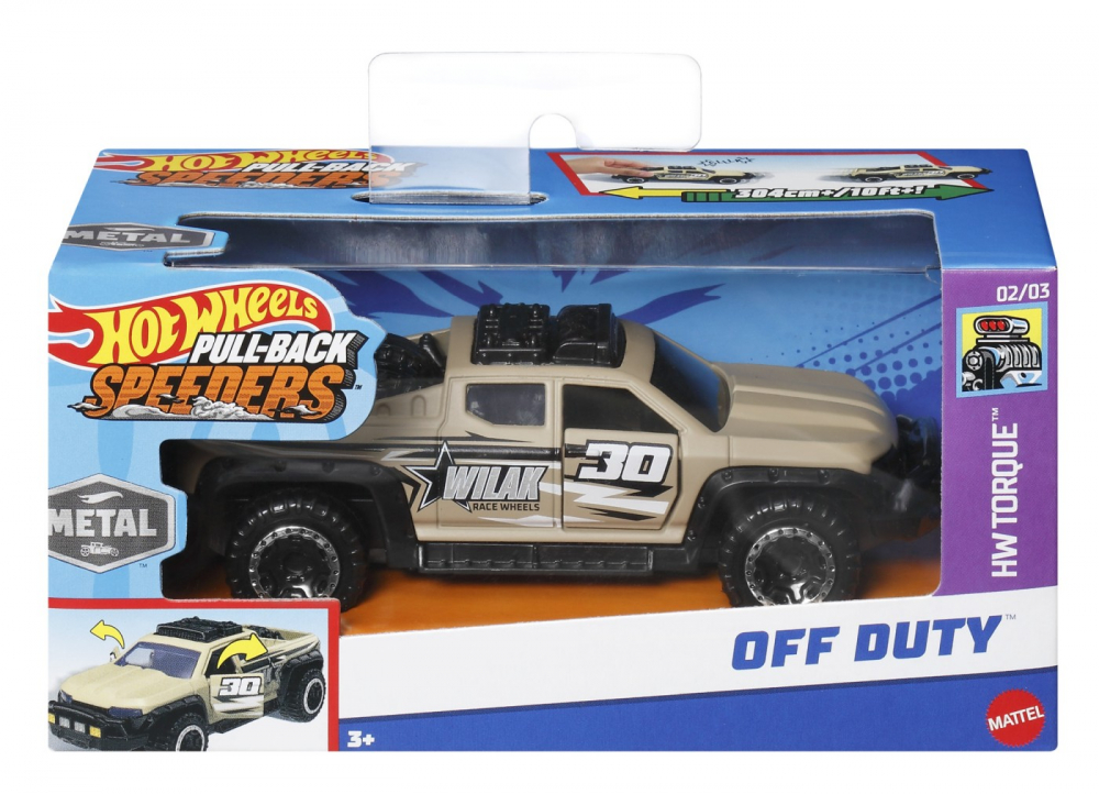 Hot Wheels Off Duty Scara 1:43 Metal - Mattel