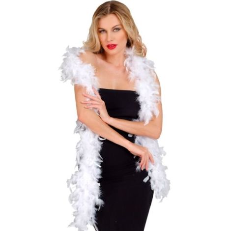 Boa Pene Alb Widmann - Accesoriu Carnaval - imagine 2