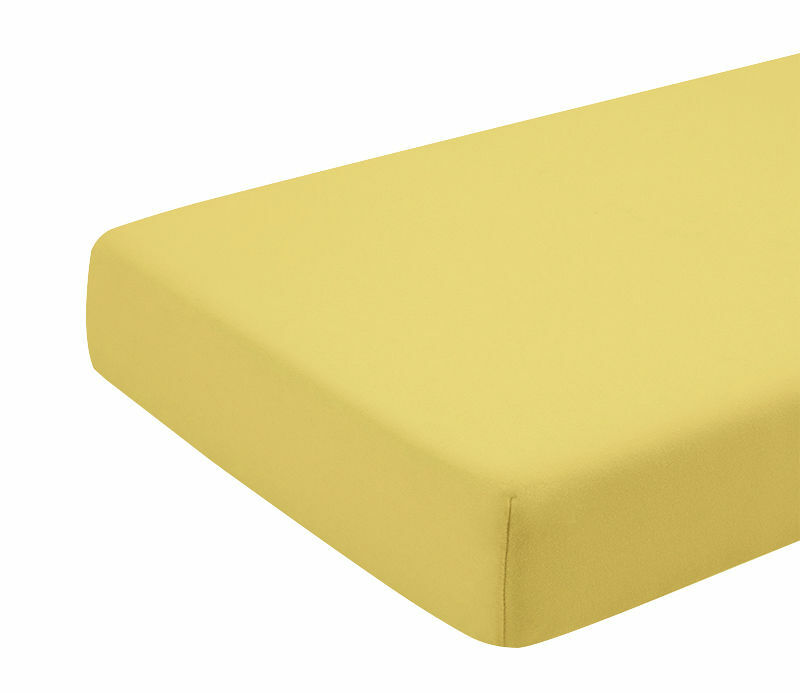 Cearceaf galben KidsDecor din bumbac, 60x107 cm - imagine 2