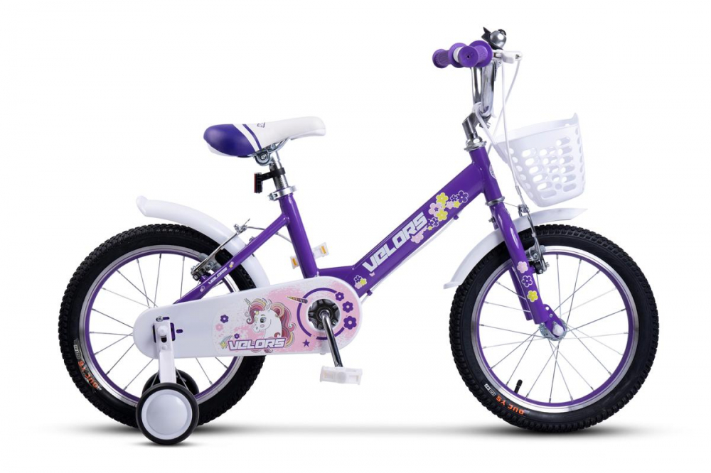 Bicicleta Velors V1802A Mov 18" Copii 5-7 Ani