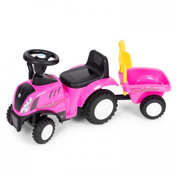 Tractor New Holland cu Remorca Ecotoys - Joc Activ - imagine 3
