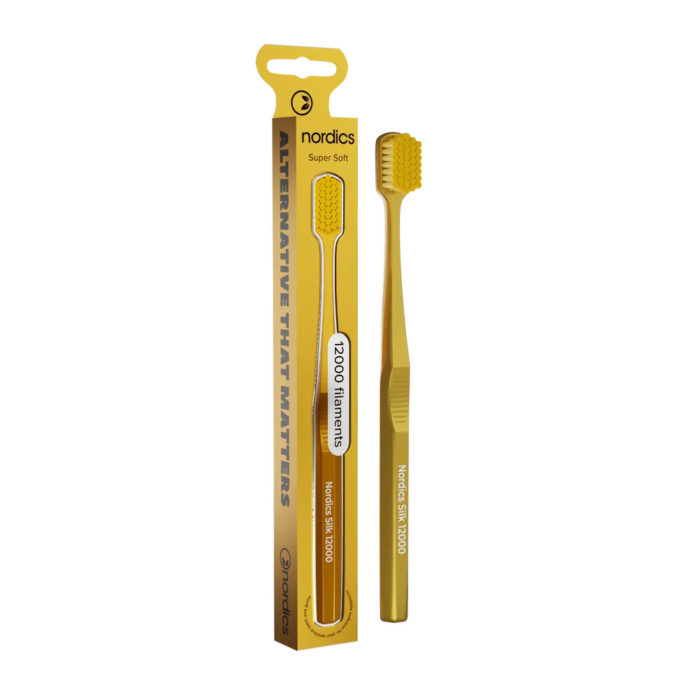 Periuță Nordics Premium, 12000 filamente, Aurie