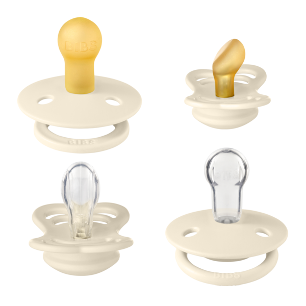 Set 4 Suzete Bibs Try-It Ivory, 0+ luni - imagine 4