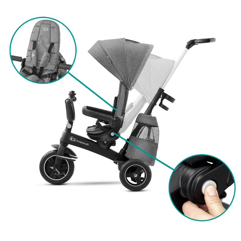 Kinderkraft Easytwist - Tricicleta cu șezut rotativ - imagine 3