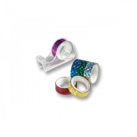 Banda Holografică cu Stele Folia Paper (6 Role) - imagine 2