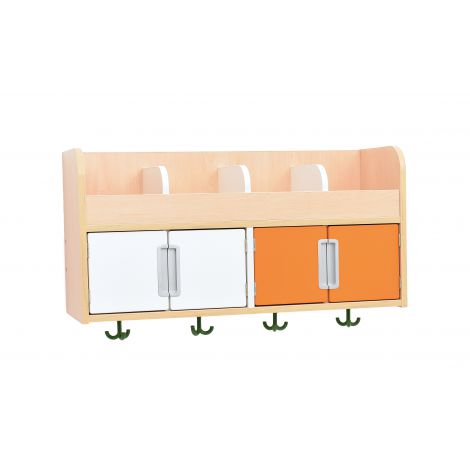 Raft Vestiar Quadro 4 Moje Bambino, Arțar/Alb - imagine 4