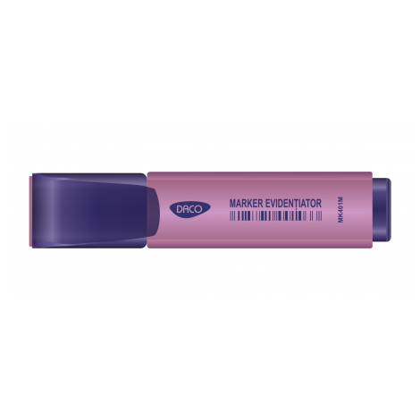 Marker Evidențiator Mov Daco | Vârf 2.5 mm