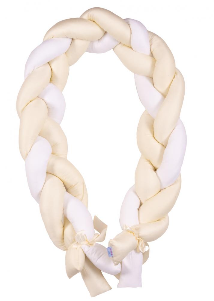 Bumper Impletit Beige Babymatex | Protectie Patut - imagine 4